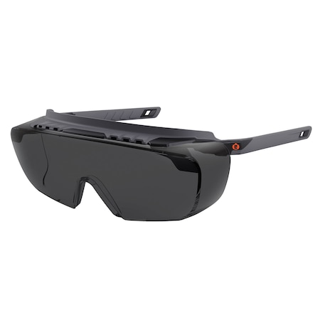 Ergodyne OSMIN, Safety Glasses, Anti-Fog, Smoke Lens, Matte Black Frame OSMIN-AFAS